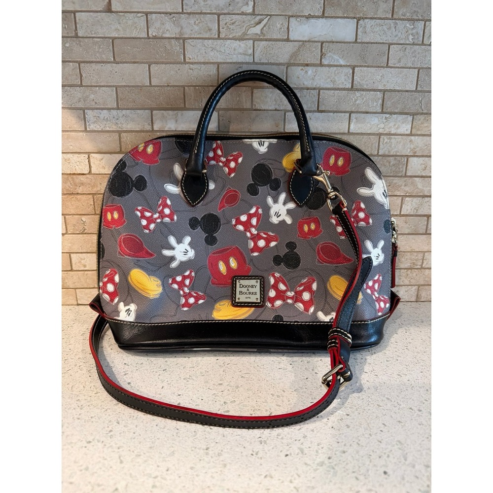 Dooney & Clearance Bourke Mickey Ears Disney Parks Satchel Hand Bag‎ Size